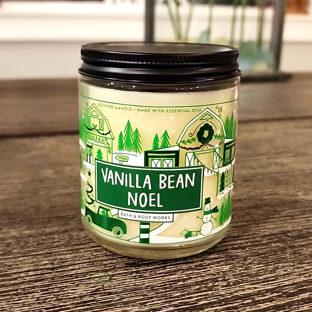 🌟NWT🌟BBW Vanilla Bean Noel Single Wick Candle 7oz